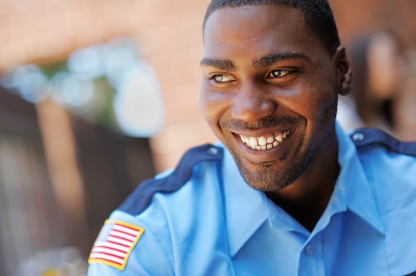 Security Officer Smiling